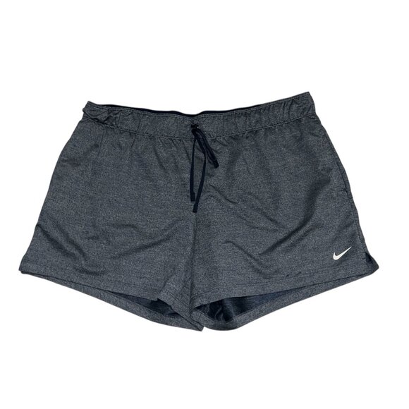 Nike Dri-Fit Navy Athletic Running Shorts Sz XL Womens Inner Lining & Drawstring - Picture 2 of 6